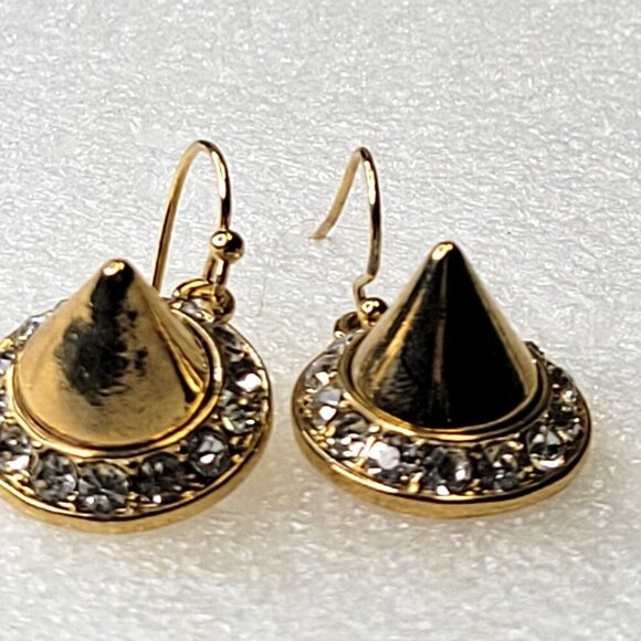 Gold Cone Earrings - Picture 5 of 6